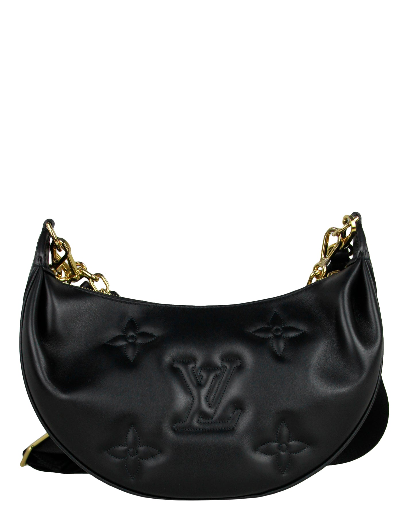 Over the moon leather crossbody bag Louis Vuitton Black in Leather