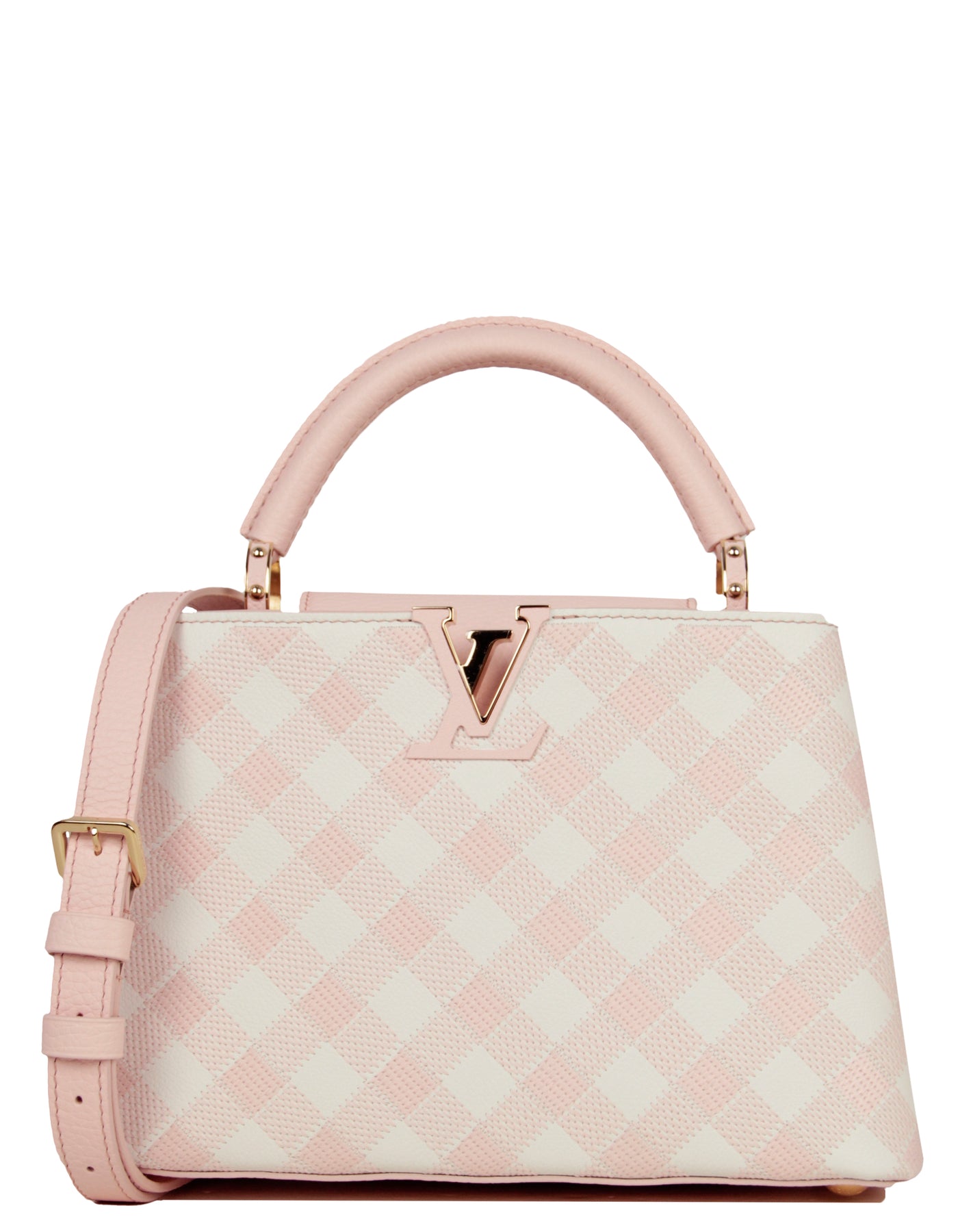 Louis Vuitton Light Pink Taurillon Embroidered Vichy Capucines BB Bag – ASC  Resale