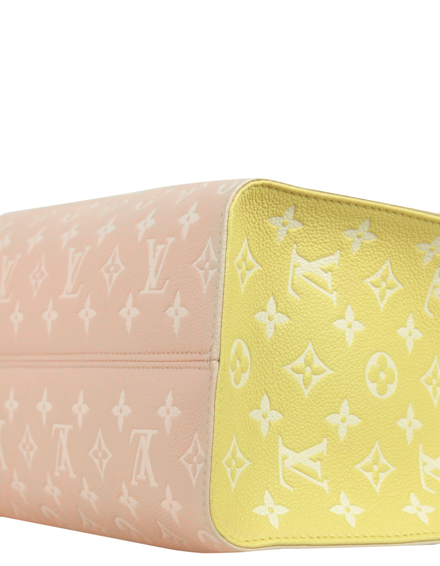 Louis Vuitton Pink and Yellow Monogram Empreinte Onthego PM Gold Hardware, 2022 (Like New), Pink/Yellow Womens Handbag