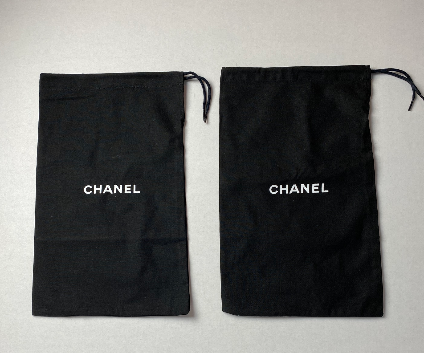 100% Auth Chanel Set of Two Black Shoe/ Small Bag/ Wallet Dust Bags 13 –  ASC Resale