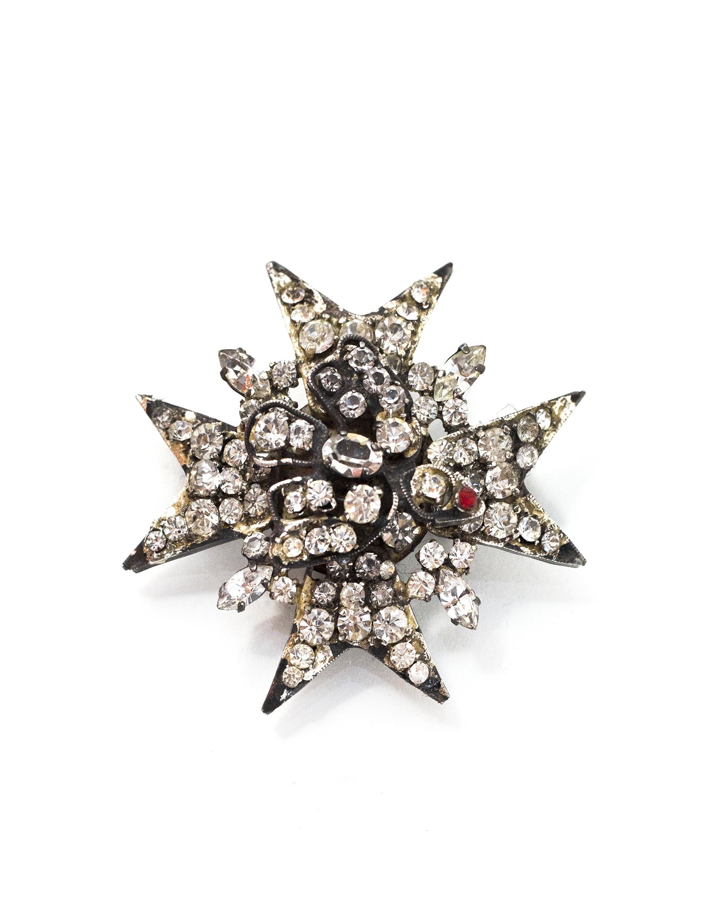 ASC Resale Chanel Vintage Rhinestone Star & Bird Brooch