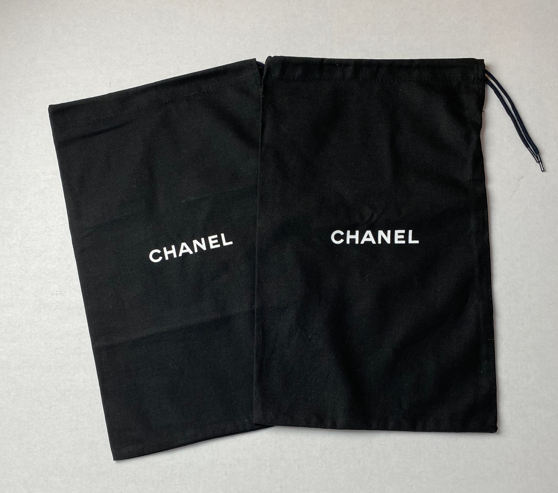 100% Auth Chanel Set of Two Black Shoe/ Small Bag/ Wallet Dust Bags 12 –  ASC Resale